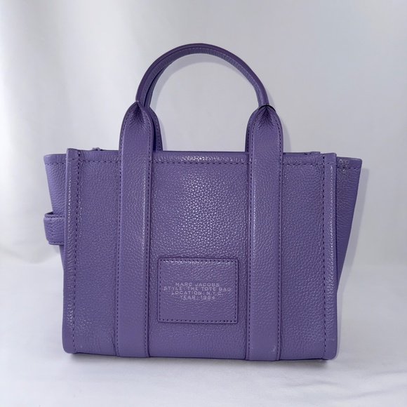 NWT MARC JACOBS SMALL LEATHER TOTE lavender color - Picture 6 of 8